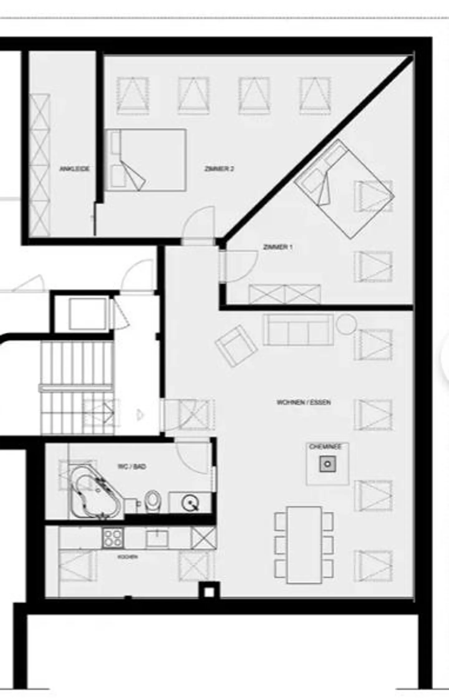 Recherche de locataire : appartement en attique de 95 m² au 6ème étage - Photo 6 sur 6