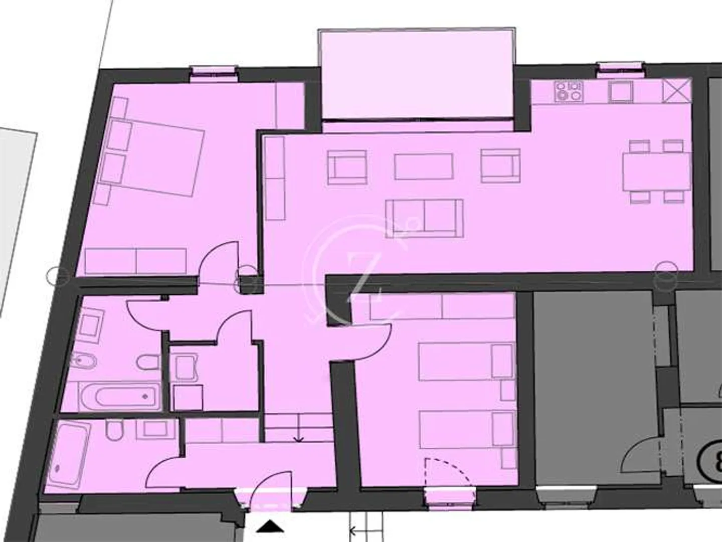 Appartamento 3.5 locali in centro a Chiasso - Foto 5 di 5