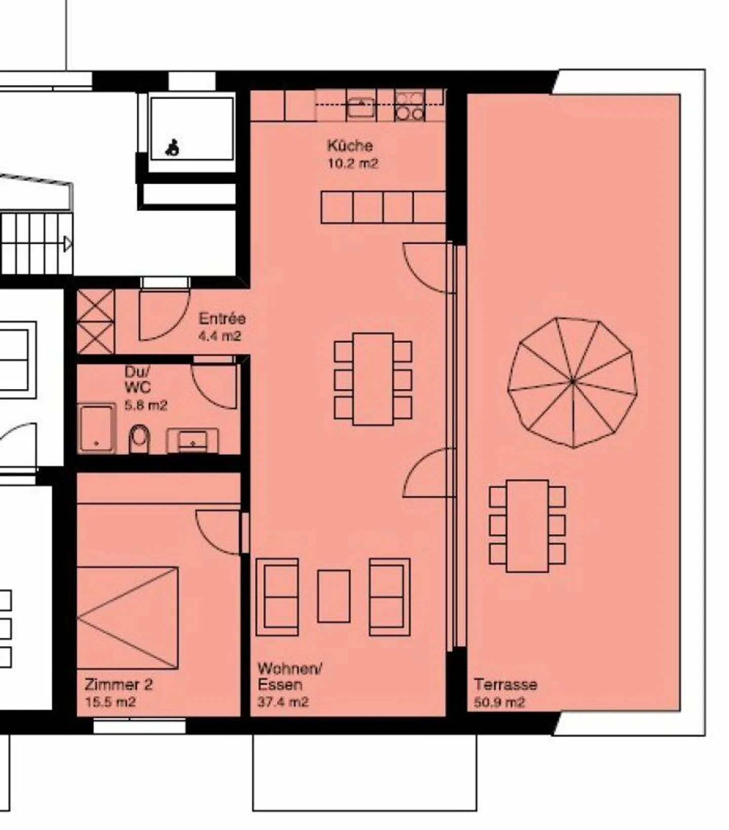 Exklusive und neu renovierte Wohnung mit Weitsicht - Foto 6 von 7