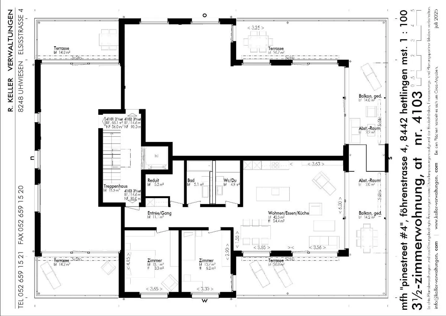Penthouse mieten - Foto 2 von 4