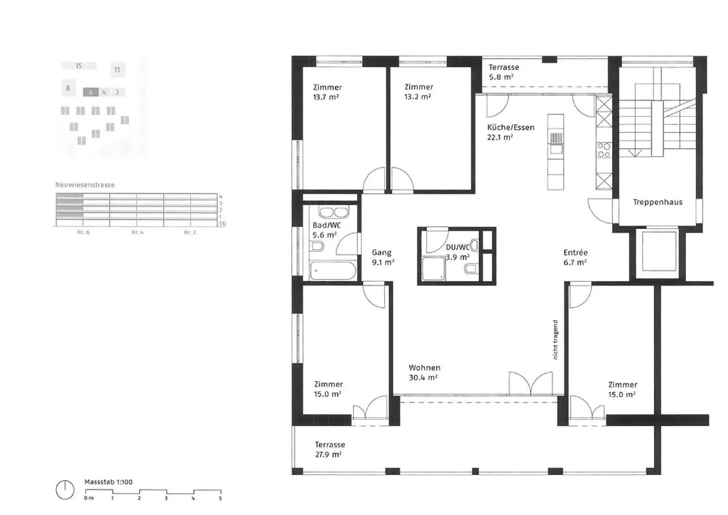 Spacious 5.5-room apartment with panoramic views and sunny orientation - Photo 11 of 11