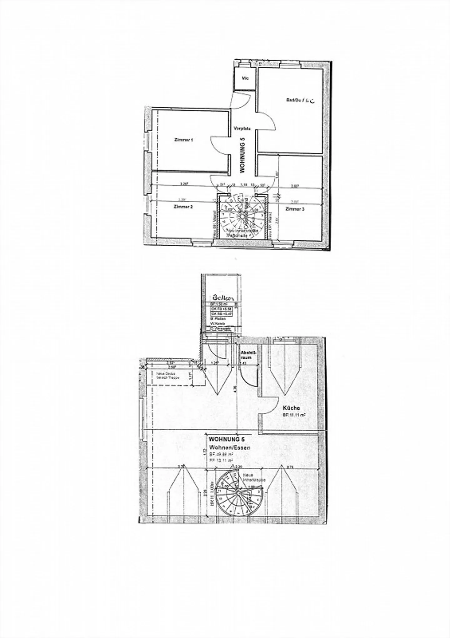 Appartement en duplex 4.5 pièces avec cheminée et machine à laver - Photo 12 sur 12