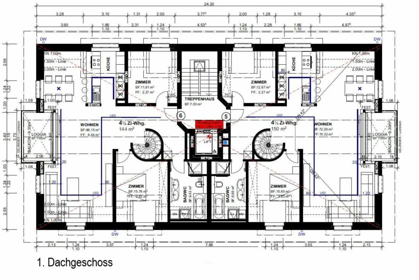 Geräumige Maisonette-Wohnung - Foto 6 von 12