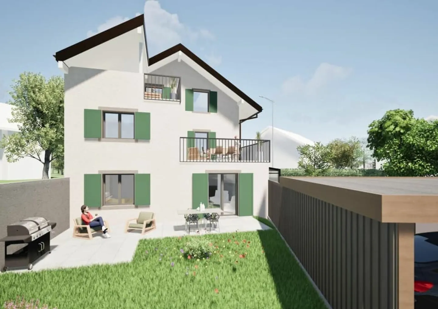 3,5-Zimmer-Wohnung in Pompaples - Foto 4 von 8