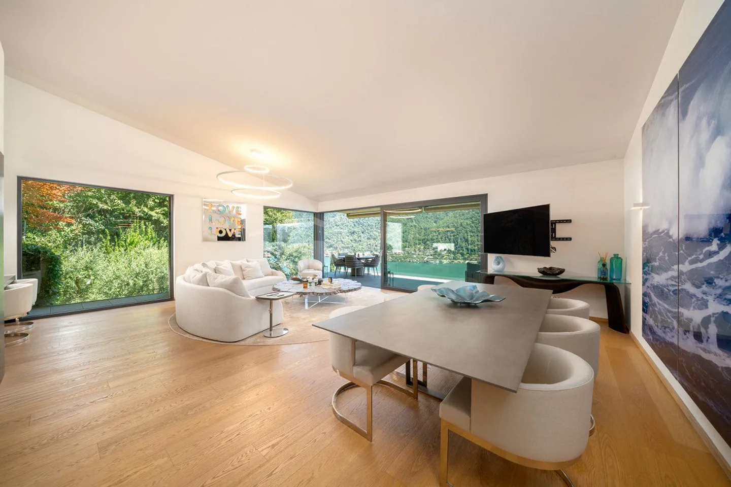 ELEGANTE APPARTAMENTO DI 4 LOCALI CON GIARDINO E VISTA LAGO - Photo 3 sur 19