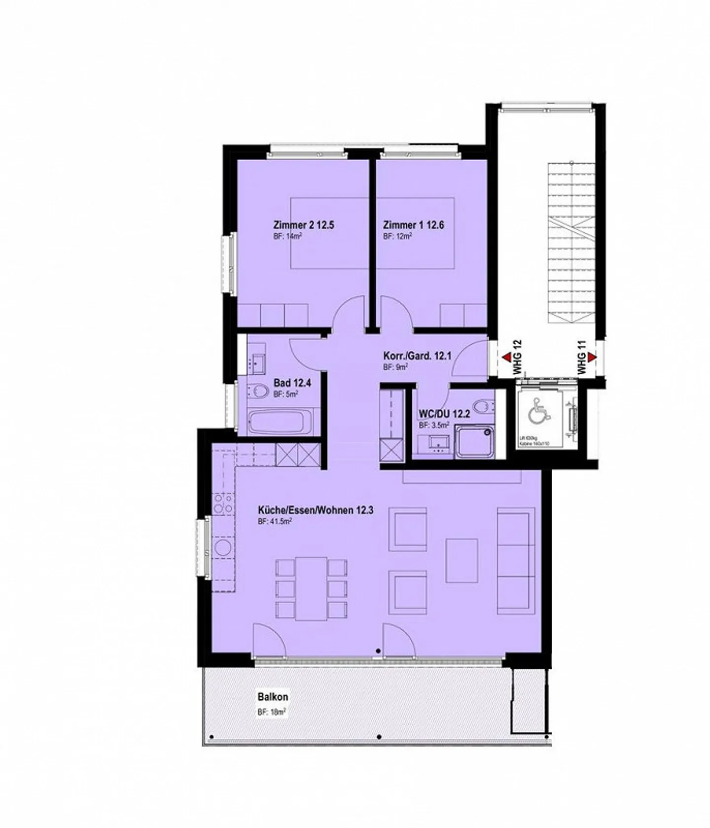 Appartement 3.5 pièces dans un emplacement calme - Photo 10 sur 10