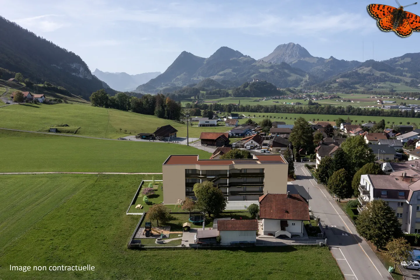 Superbo appartamento 4½ a Broc con grande balcone coperto! - Foto 4 di 7