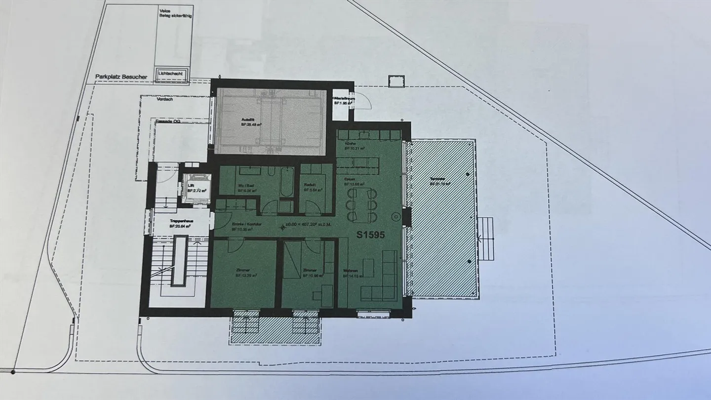 Appartamento di 3,5 stanze al piano terra / Prima occupazione con standard di proprietà - Foto 13 di 13