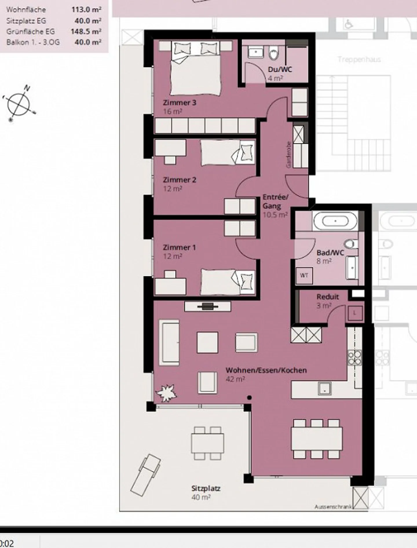 Affitto di un esclusivo appartamento di 4 ½ stanze con standard di proprietà - Foto 10 di 10