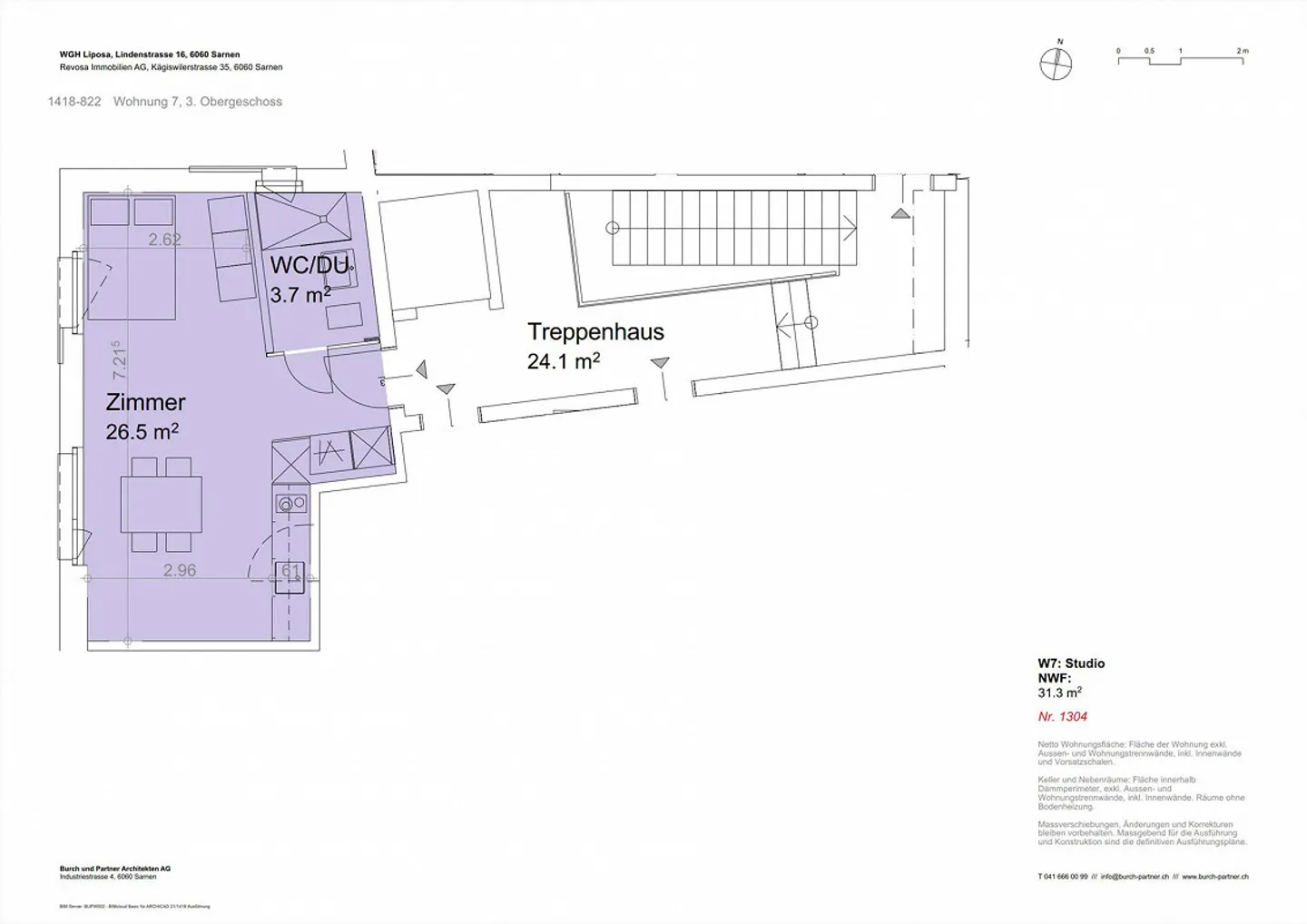 1-room apartment centrally located - Photo 3 of 3