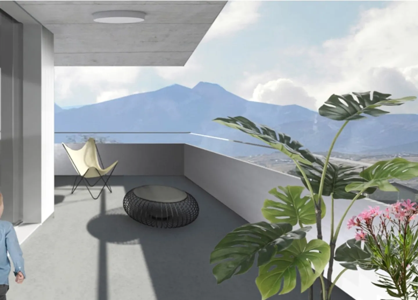 Studio charmant avec vue panoramique à Grône - Photo 1 sur 4