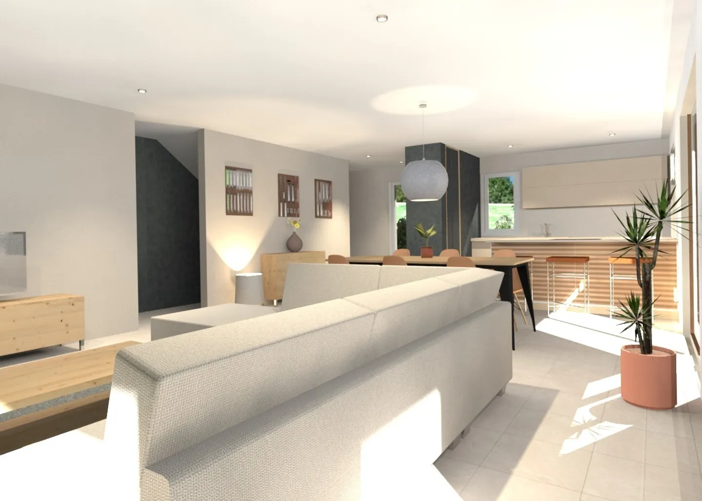 Zu verkaufen in Sugiez Doppelhaushälfte mit 5,5 Zimmern von 146 m2 auf 420 m2 Grundstück - Foto 5 von 7