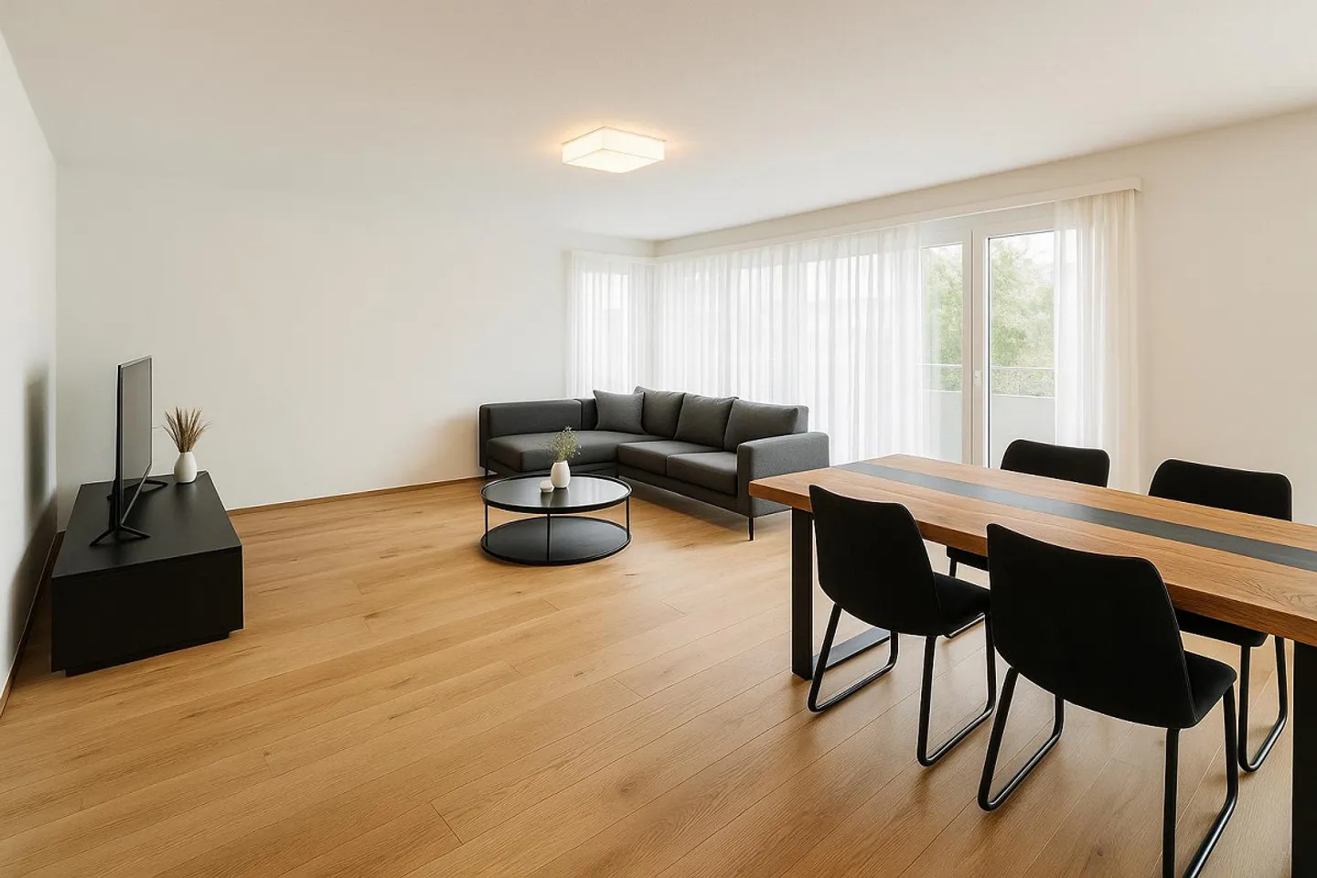 "Charmante 4.5-Zimmer-Wohnung mit Balkon in Langnau am Albis " - Foto 3 von 12