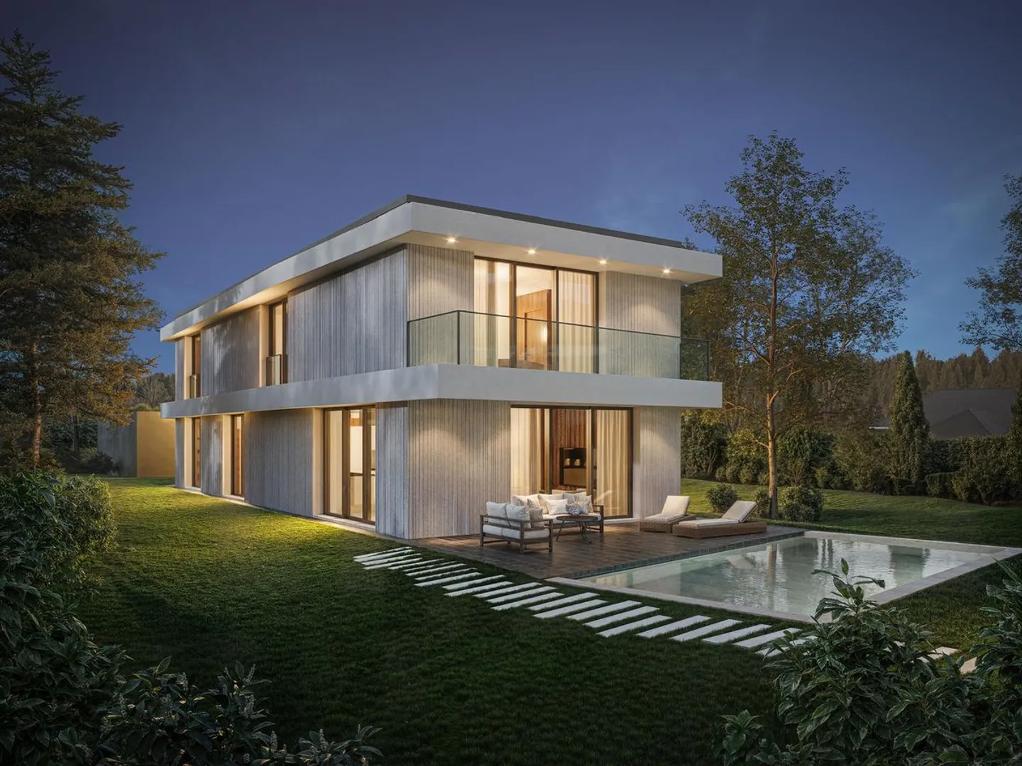 PERMESSO IN FORZA: Nuova villa contemporanea di lusso a Tannay - Foto 2 di 7