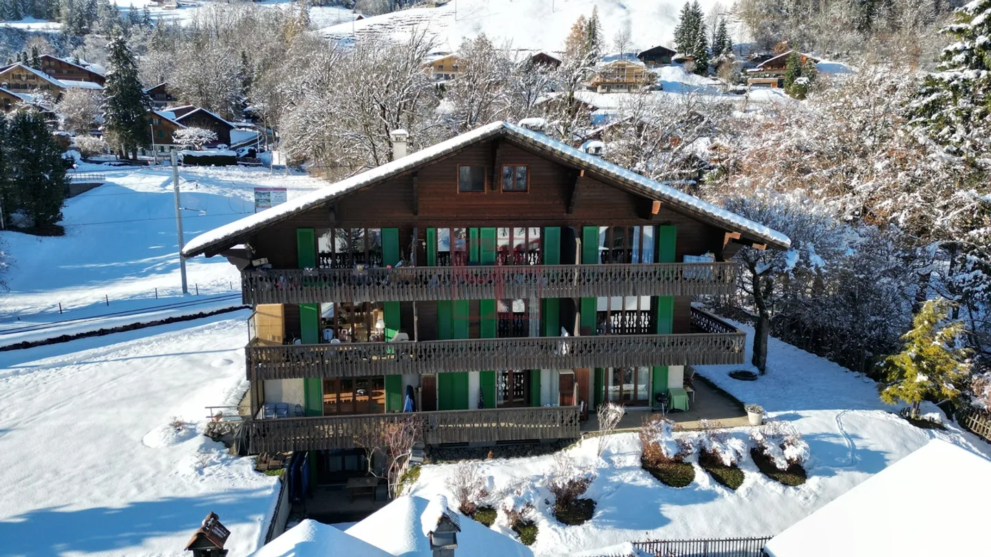 Château-d'Oex - Schönes 2-Zimmer-Apartment zum Verkauf in La Frasse. - Foto 9 von 9