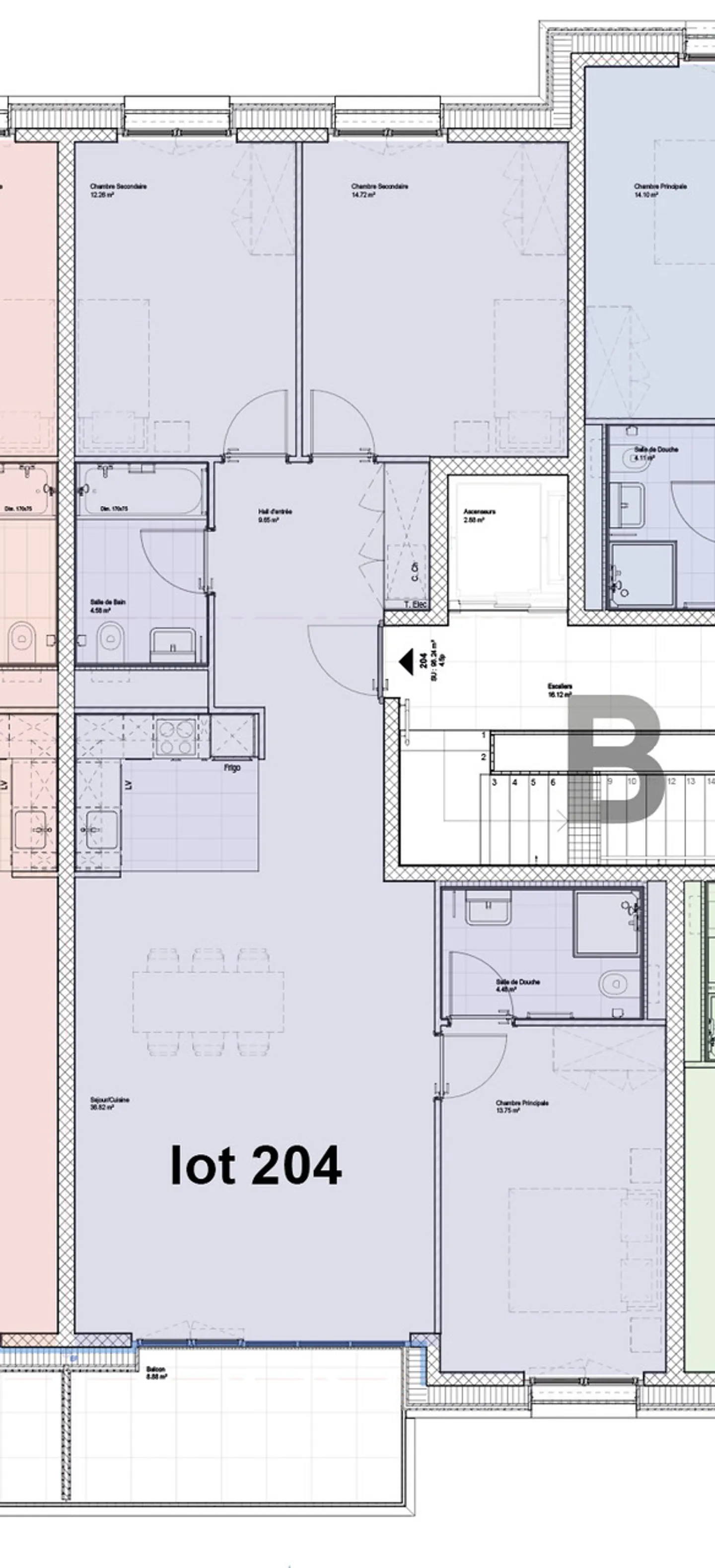 Nuovi appartamenti 4.5 di 100m² con balcone - Foto 7 di 10