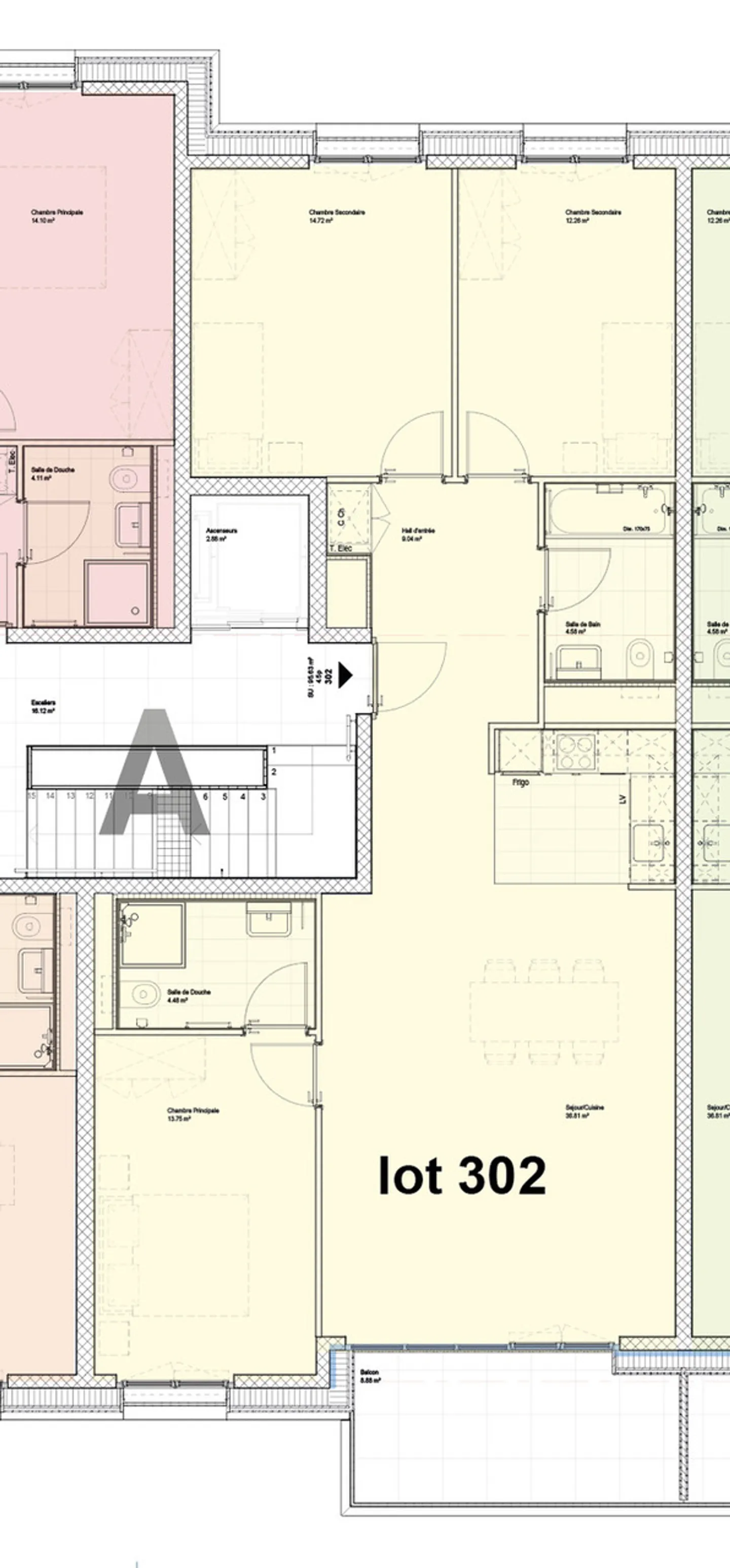 Nuovi appartamenti 4.5 di 100m² con balcone - Foto 10 di 10