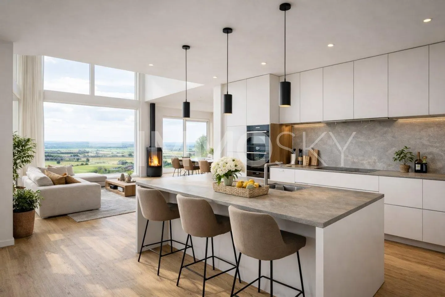 Moderner Duplex mit traumhafter Aussicht - Foto 1 von 5