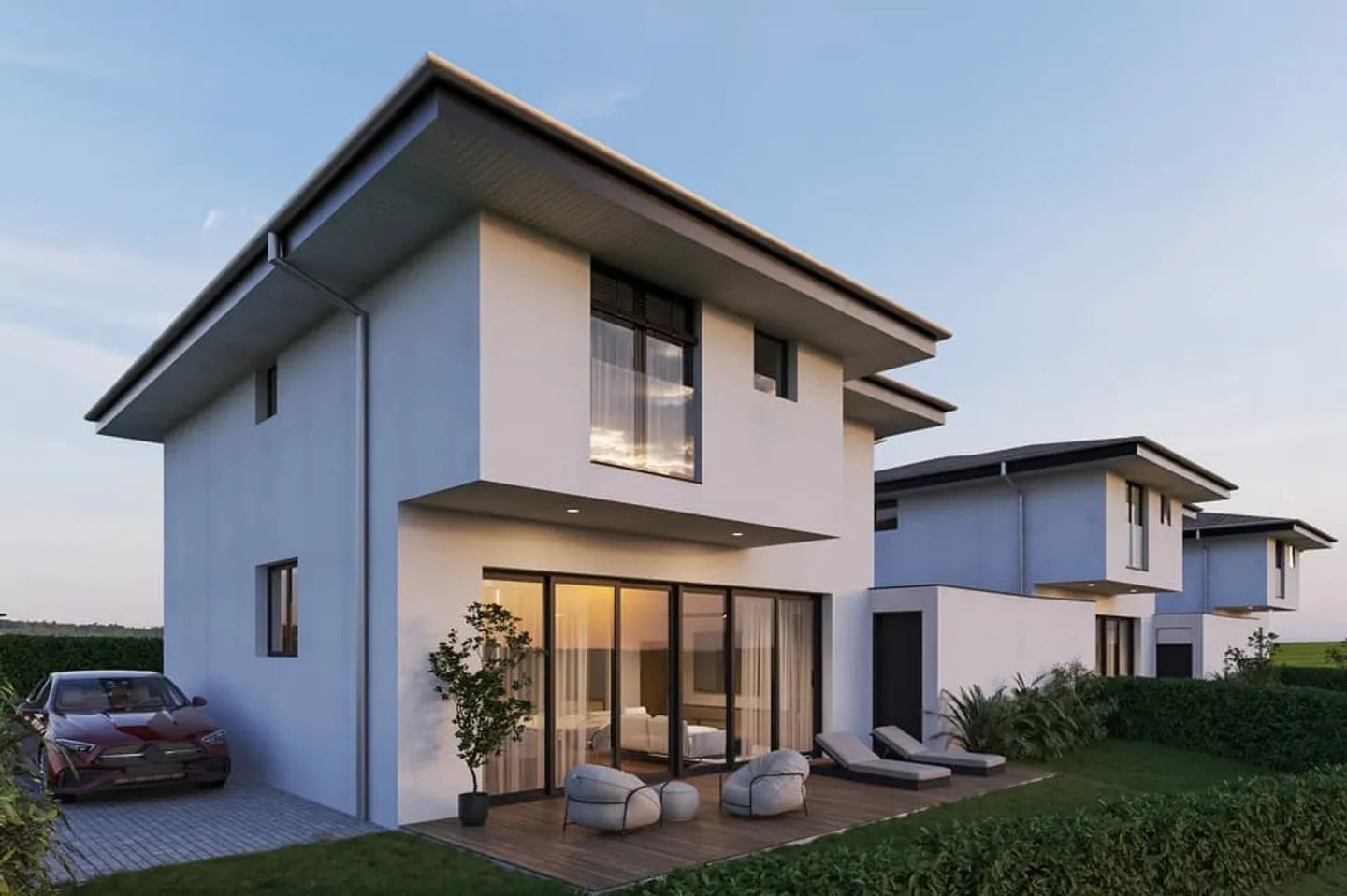 Neue 5,5-Zimmer-Villen in Villorsonnens - Ruhe & Natur - Foto 1 von 8