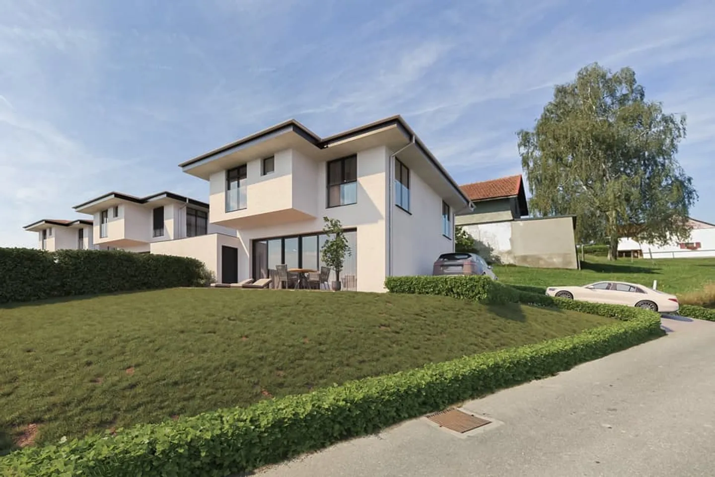 Neue 5,5-Zimmer-Villen in Villorsonnens - Ruhe & Natur - Foto 2 von 8