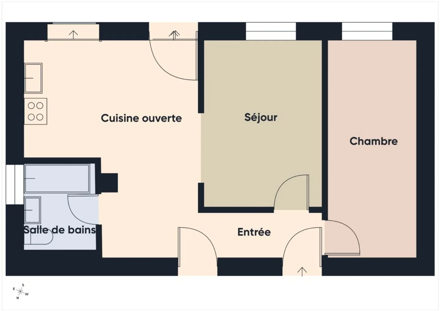 Magnificent 2.5-room apartment renovated with garden in the heart of the village - Photo 5 of 5