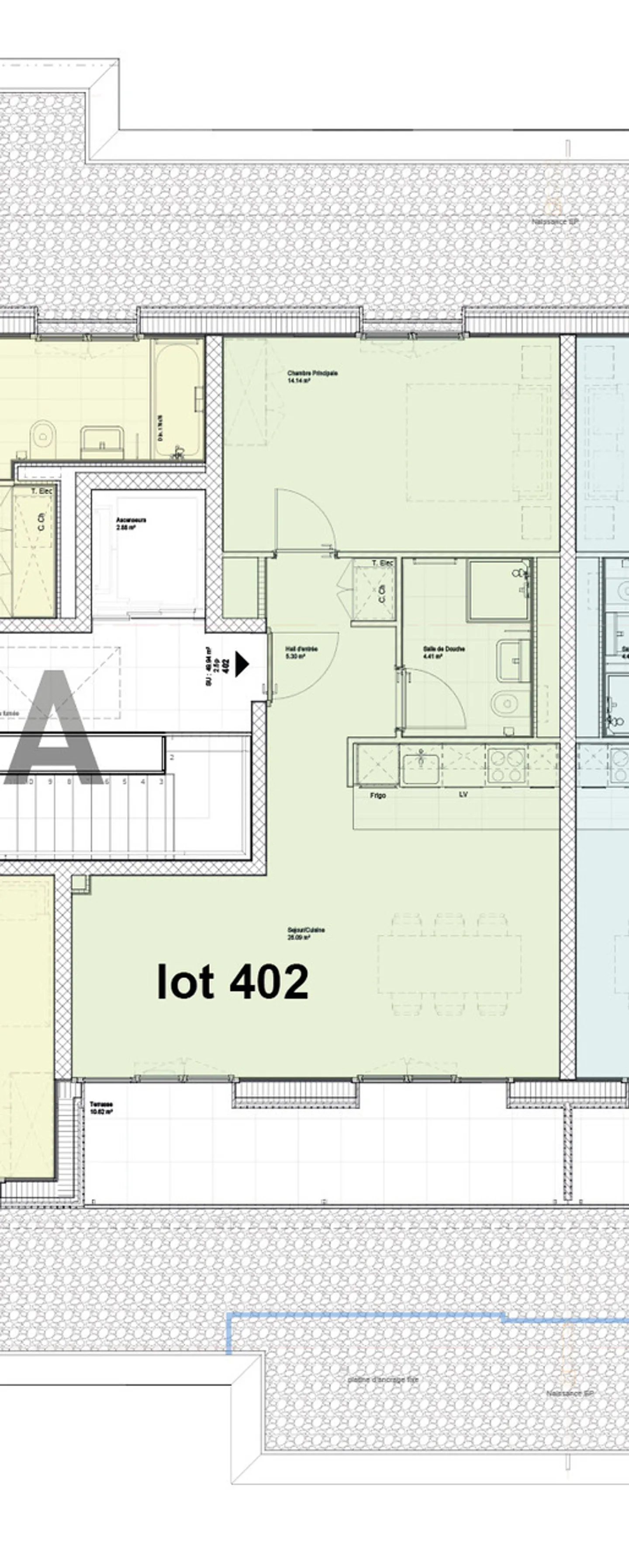 Neue 2,5-Zimmer-Wohnung von 55m², im Dachgeschoss mit Terrasse - Foto 6 von 7
