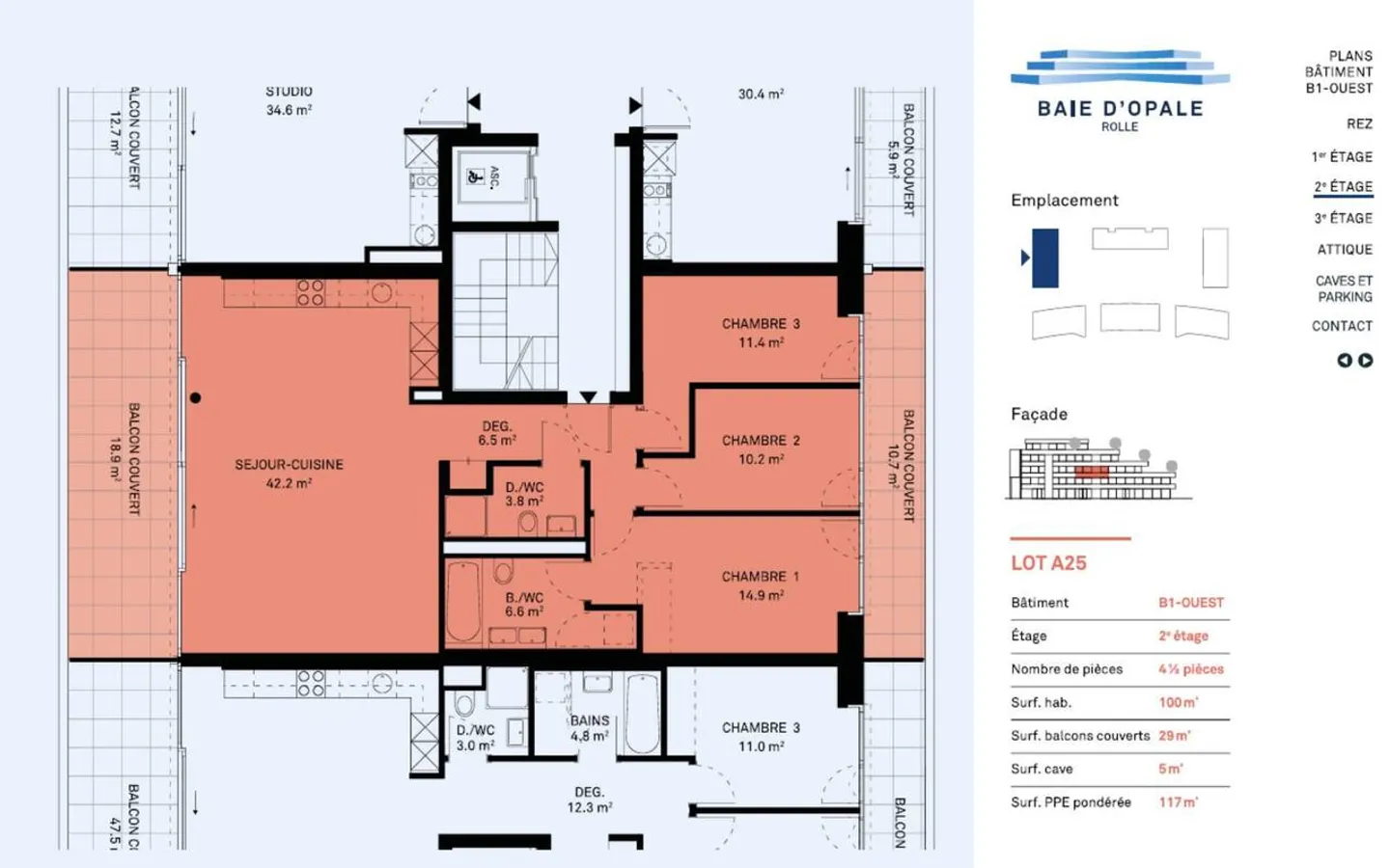 Moderne Wohnung mit Balkonen - Foto 6 von 7