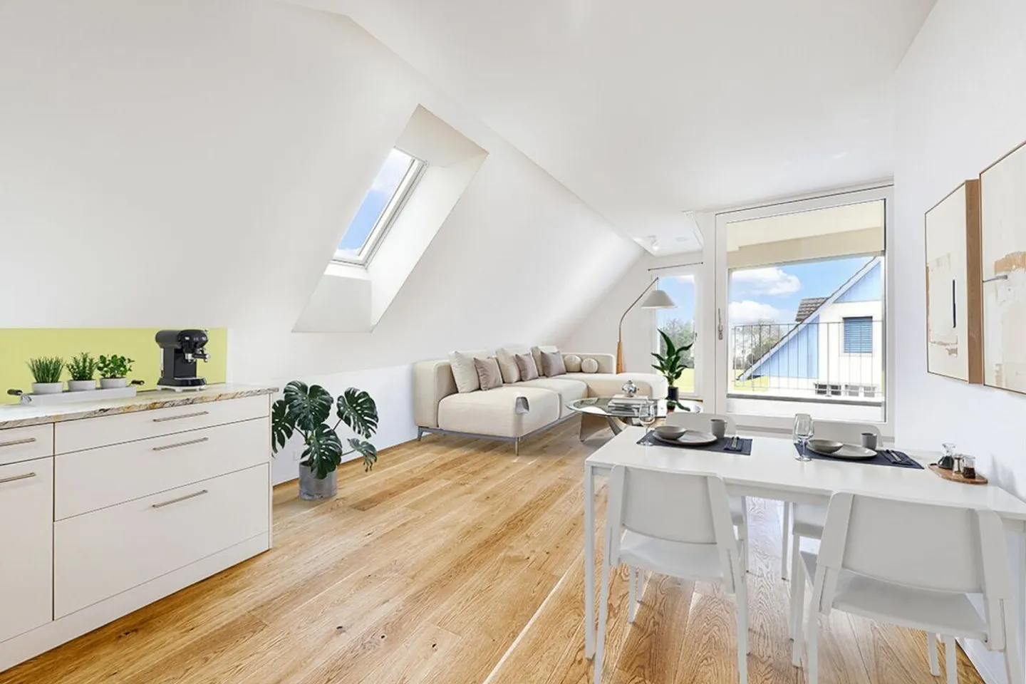Appartamento mansardato di 3,5 locali con loggia a Riedikon - Foto 1 di 10