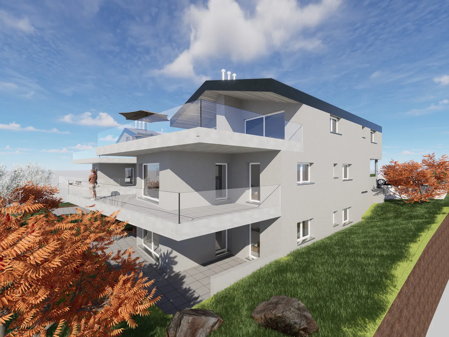 Magnifique 3.5 pièces neuf avec jardin privatif – Savièse - Photo 1 sur 4