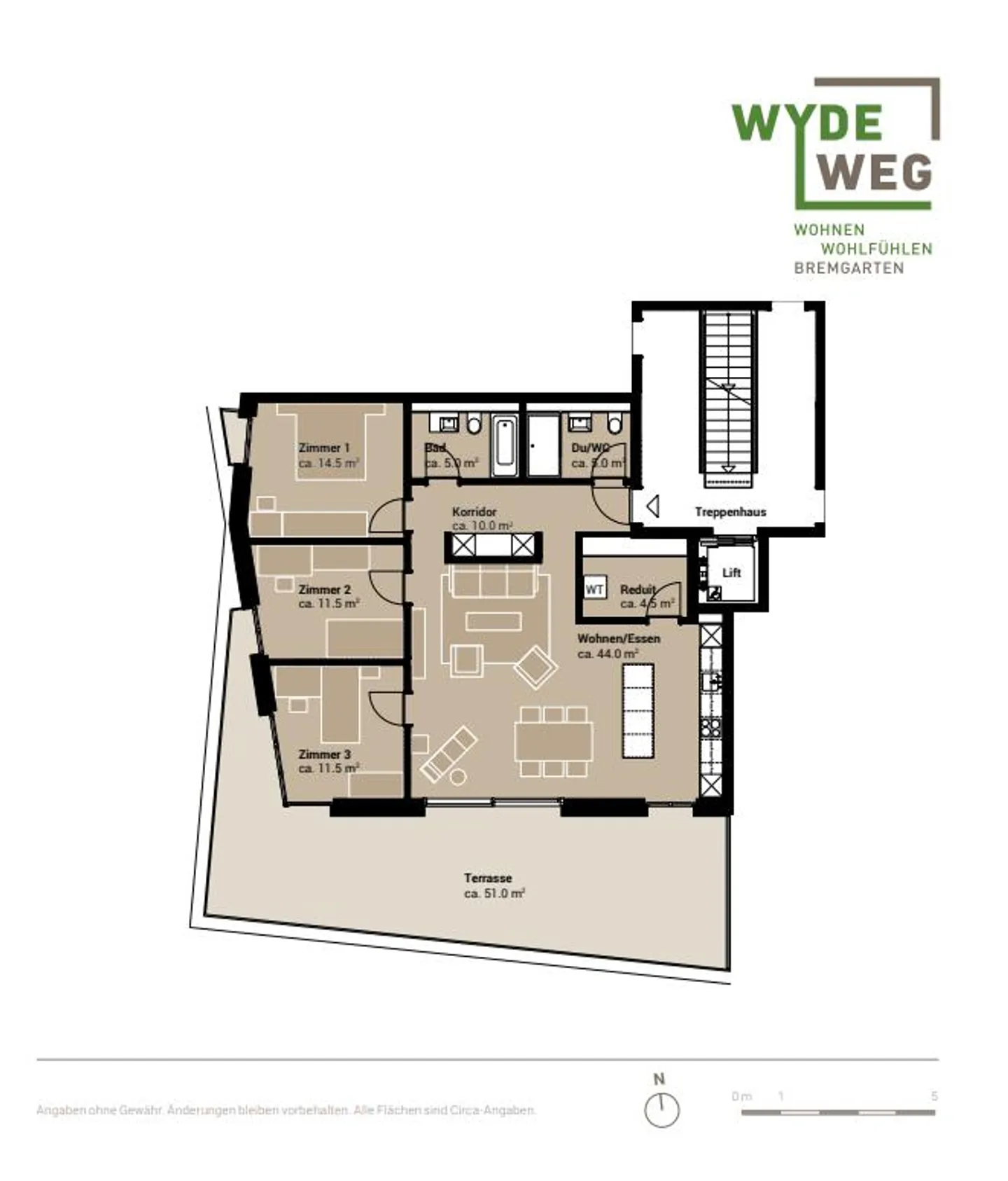 Il tuo moderno appartamento attico di 4,5 stanze a Bremgarten - Foto 9 di 9