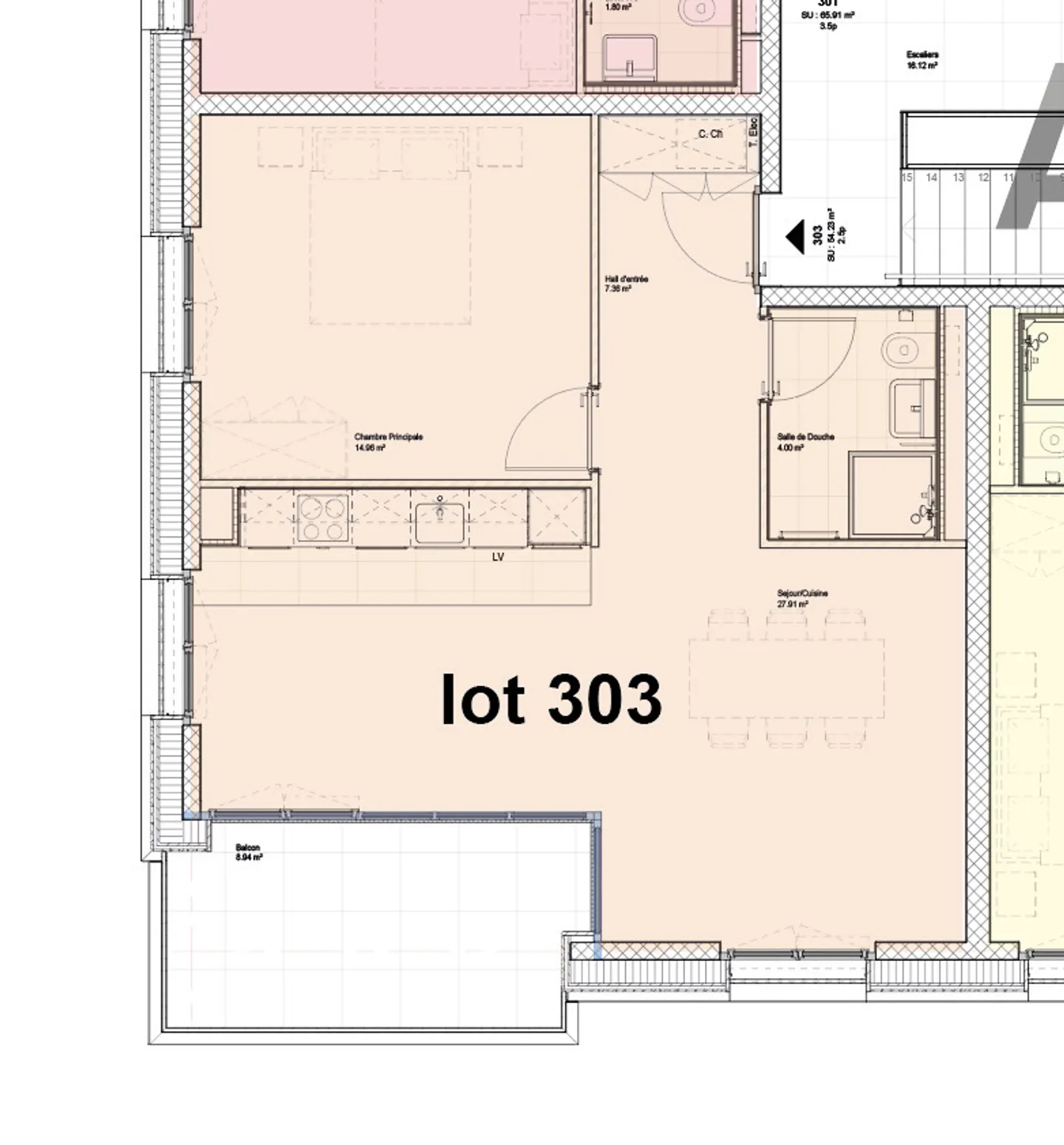 Neue 2,5-Zimmer-Wohnung von 58m² mit Balkon - Foto 9 von 10