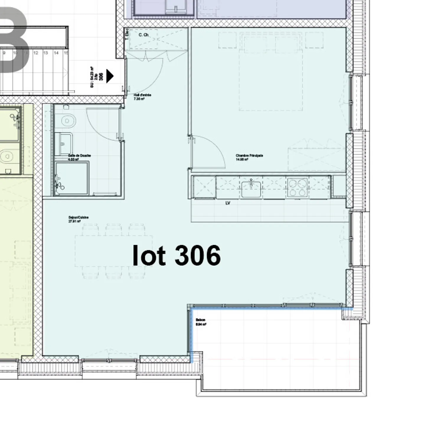 Neue 2,5-Zimmer-Wohnung von 58m² mit Balkon - Foto 10 von 10