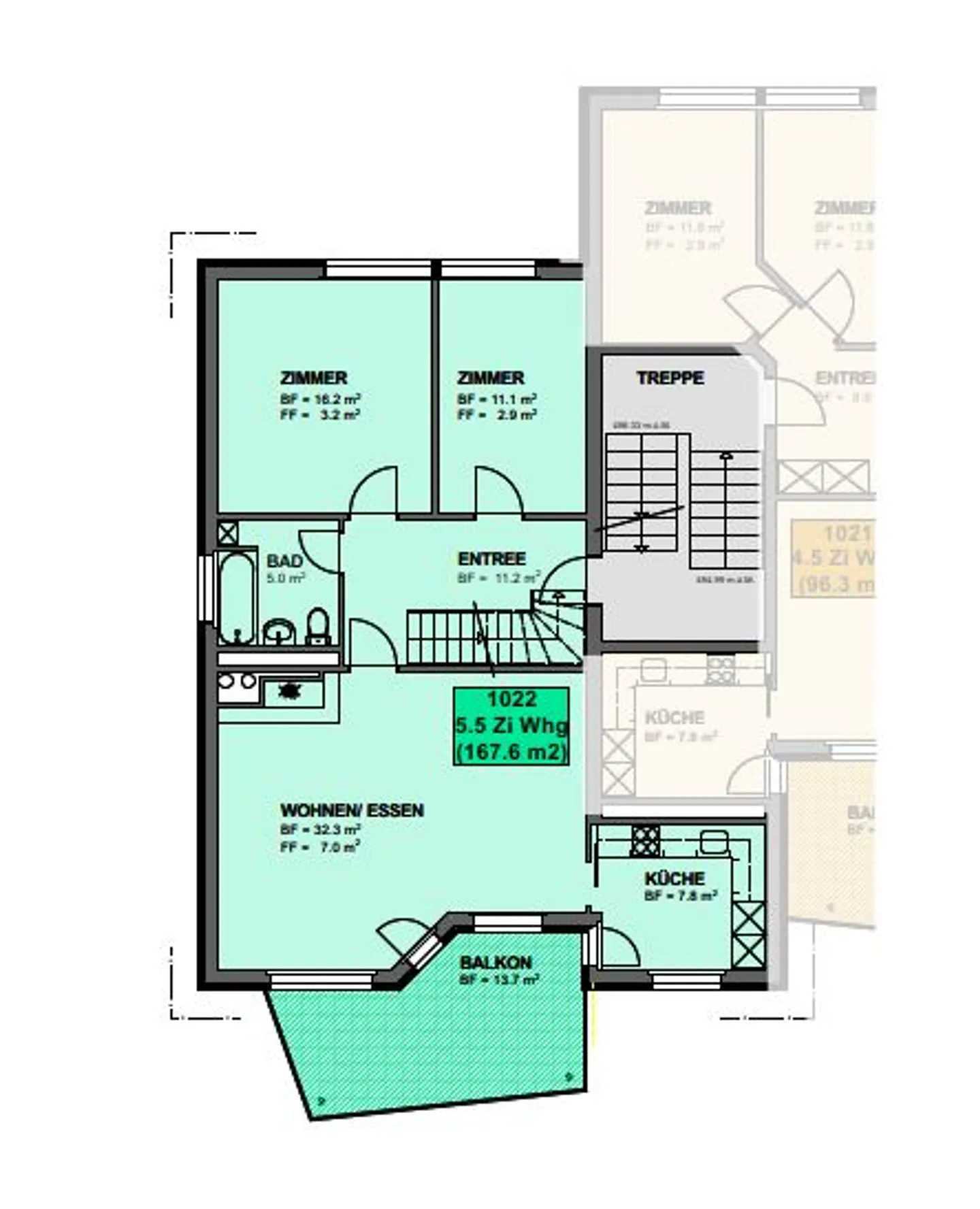 Appartement en duplex rénové de haute qualité - Photo 11 sur 12