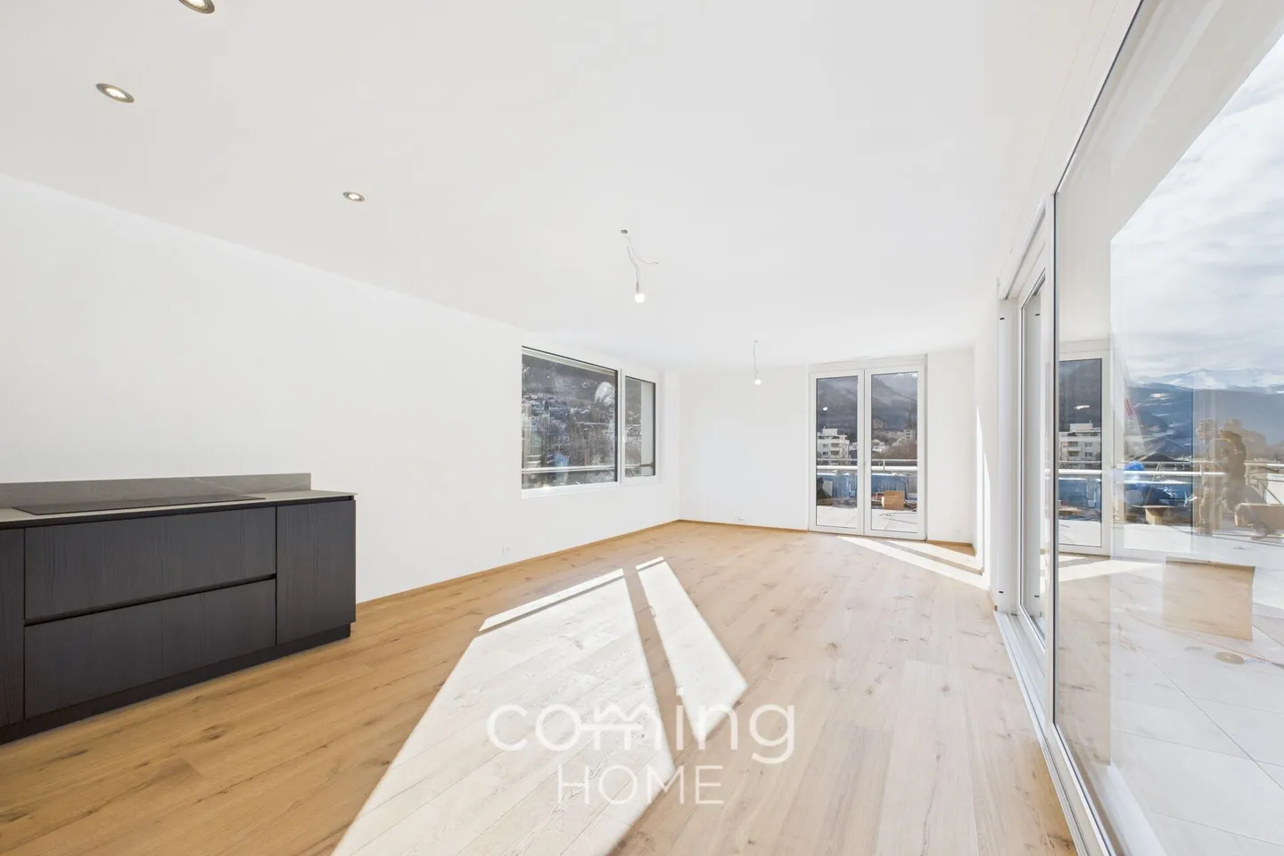 Attico moderno di 2,5 stanze nel centro di Brig-Glis - Foto 3 di 12