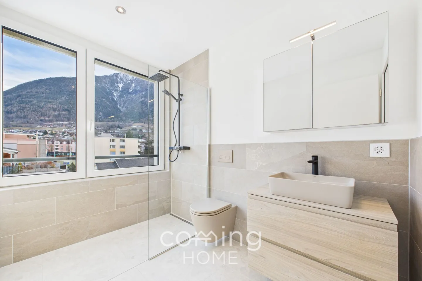 Attico moderno di 2,5 stanze nel centro di Brig-Glis - Foto 7 di 12