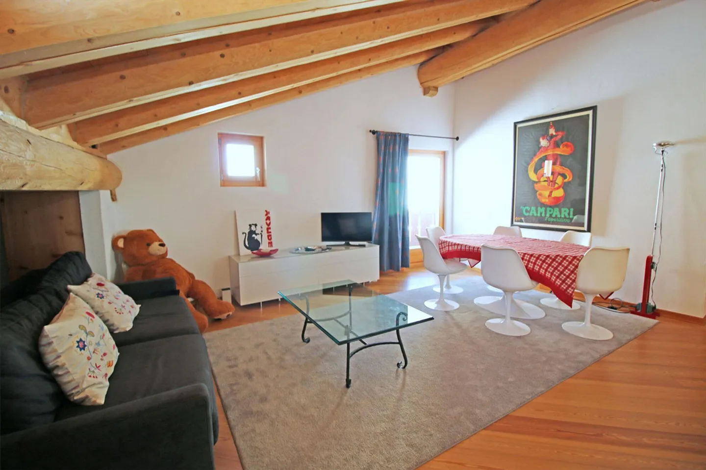 2½ - Room attic apartment no. B6 in a beautiful panoramic location on the Albula slope - Photo 2 of 12