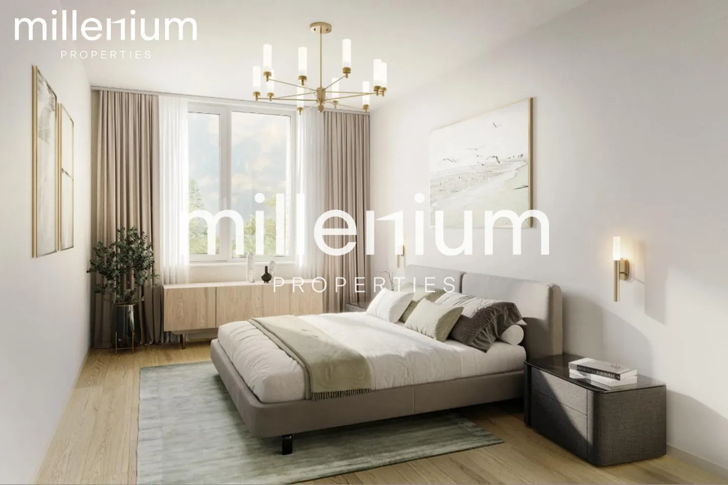 Außergewöhnliche möblierte Neubauwohnung mit Loggia und freiem Blick - Foto 3 von 7