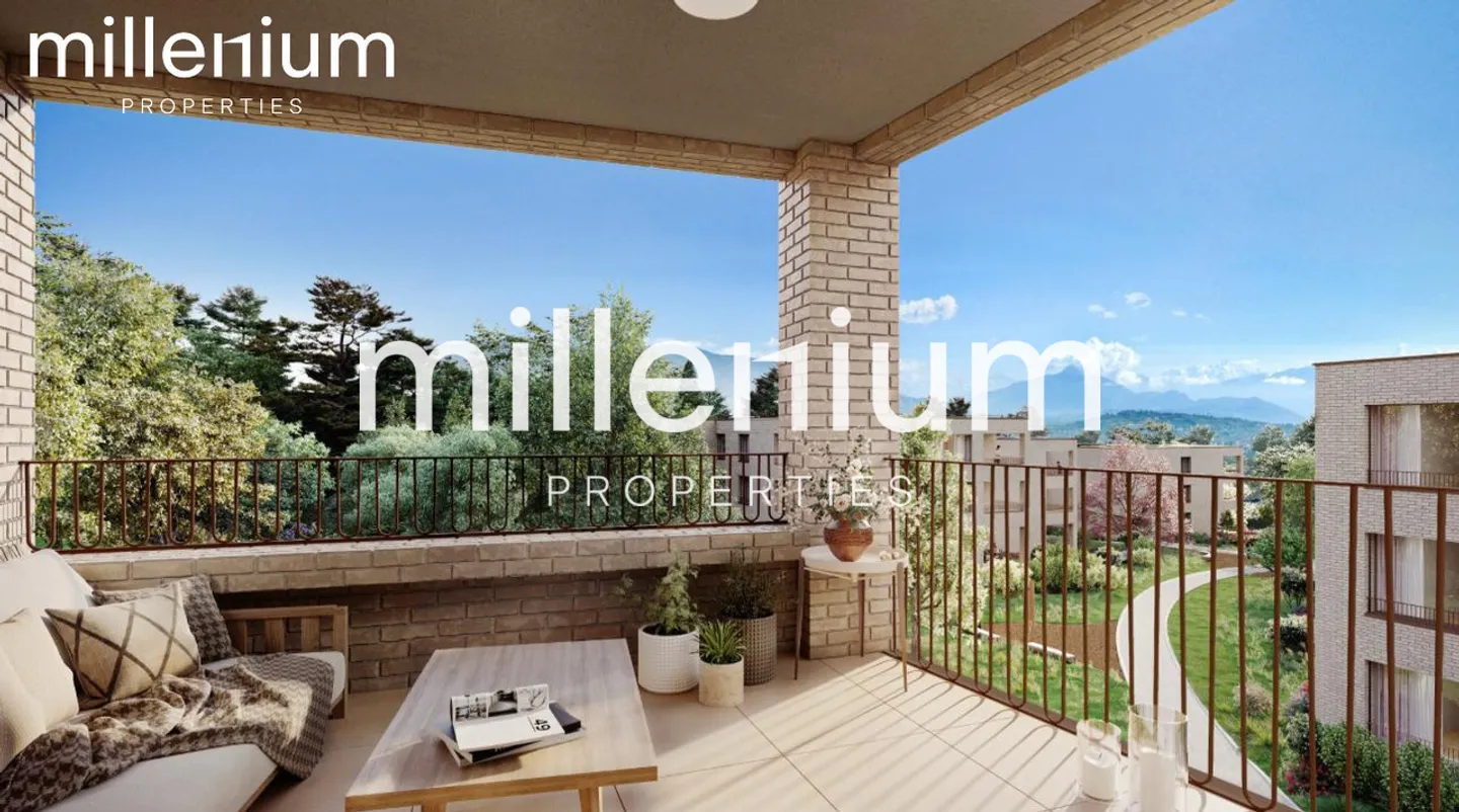 Außergewöhnliche möblierte Neubauwohnung mit Loggia und freiem Blick - Foto 4 von 7