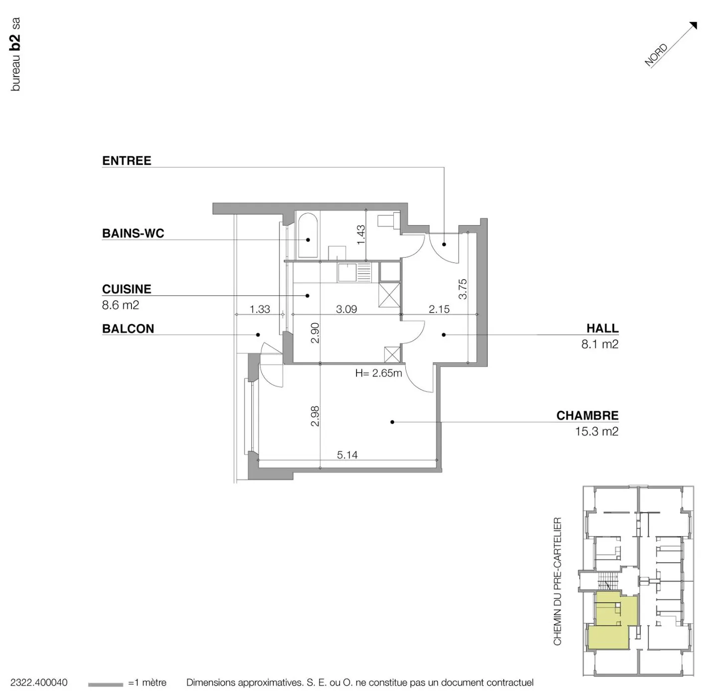 2-room apartment - Photo 6 of 6