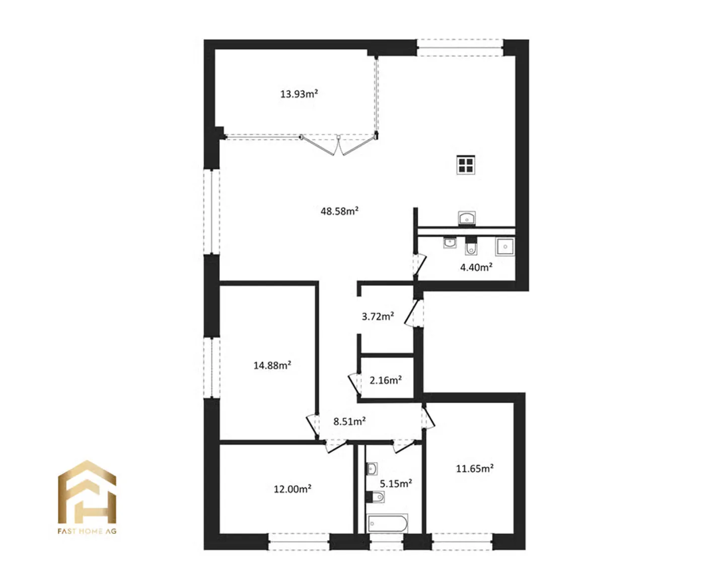 Appartement de 4,5 pièces de haute qualité au 2ème étage à Ried-Brig - Photo 13 sur 13