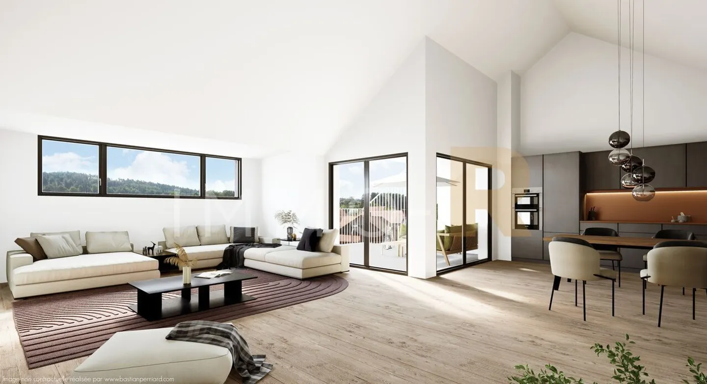 4,5 Zimmer im letzten Stock - Foto 1 von 3
