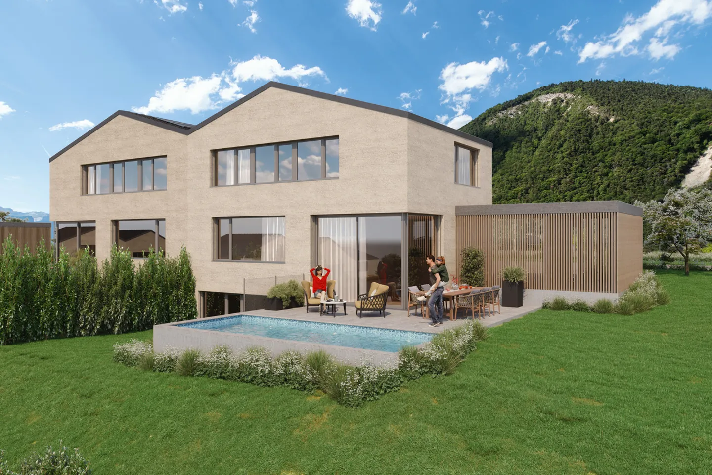 Architektenvilla (A5) Le Clos d'Arbosson - Foto 1 von 9