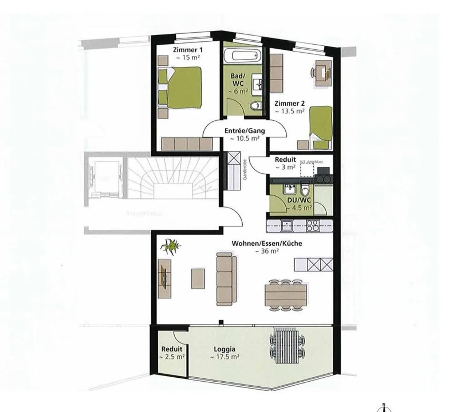 Modernes Apartment in Aarau - Foto 12 von 12