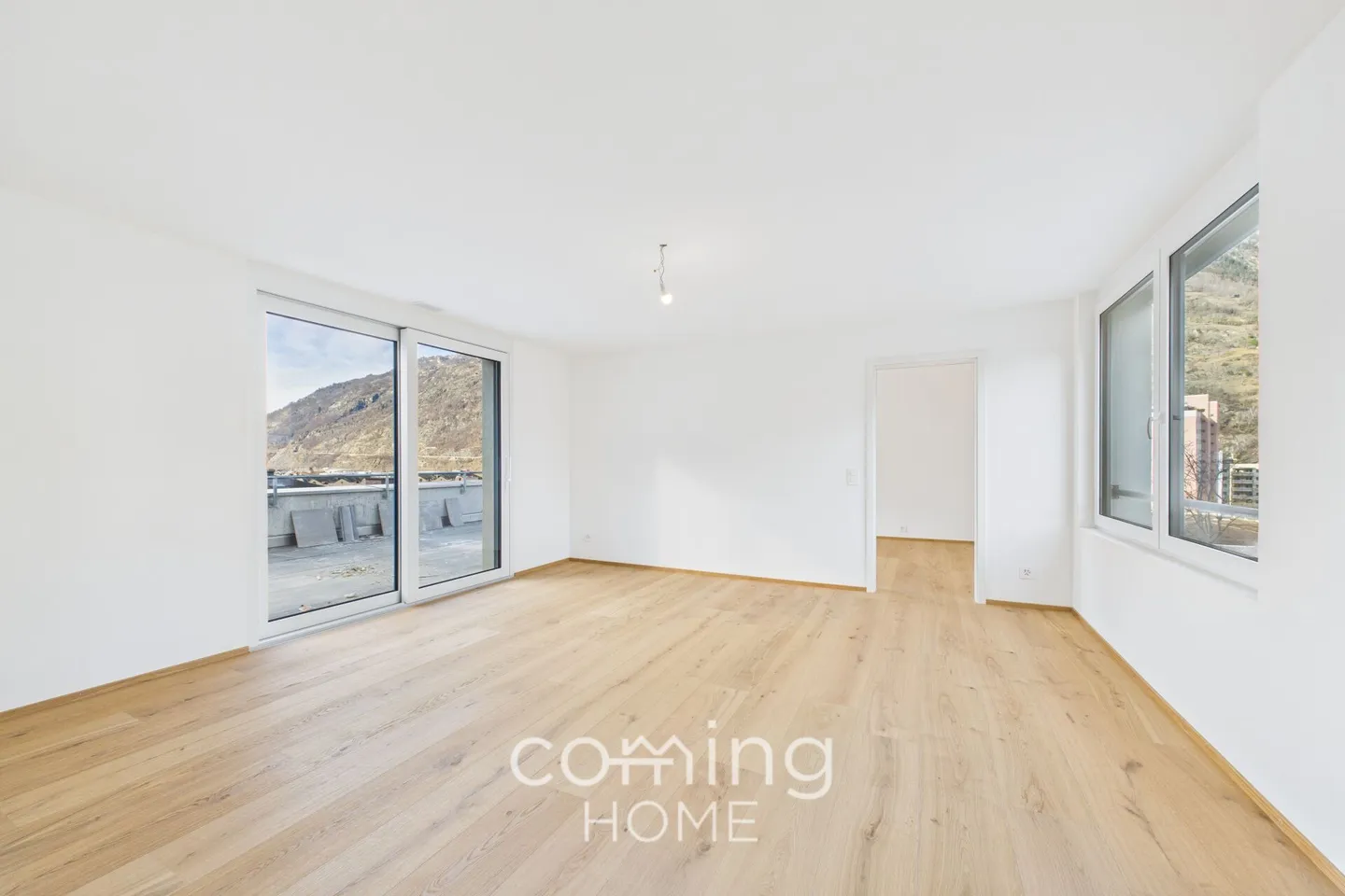 Exquisites 2,5-Zimmer-Attikawohnung mit atemberaubendem Alpenblick im Herzen von Brig-Glis - Foto 4 von 12