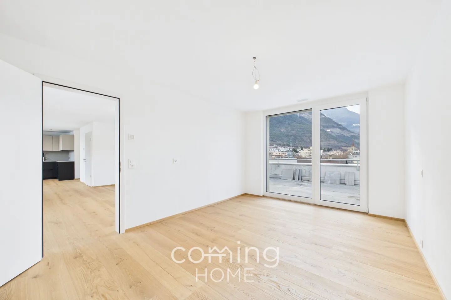 Exquisites 2,5-Zimmer-Attikawohnung mit atemberaubendem Alpenblick im Herzen von Brig-Glis - Foto 6 von 12