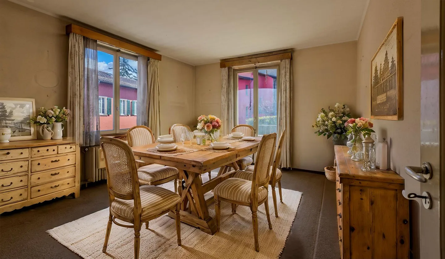 GERÄUMIGES EINFAMILIENHAUS MIT GEWERBEBEREICH IN CUREGLIA - Foto 7 von 9