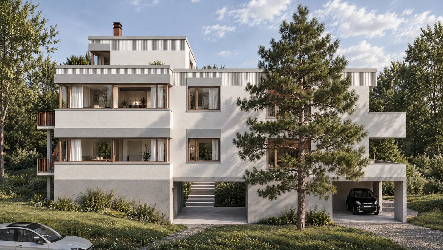 KRAFTGENEHMIGUNG - NEUE FÖRDERUNG VON 4 THPE-WOHNUNGEN - Foto 3 von 9