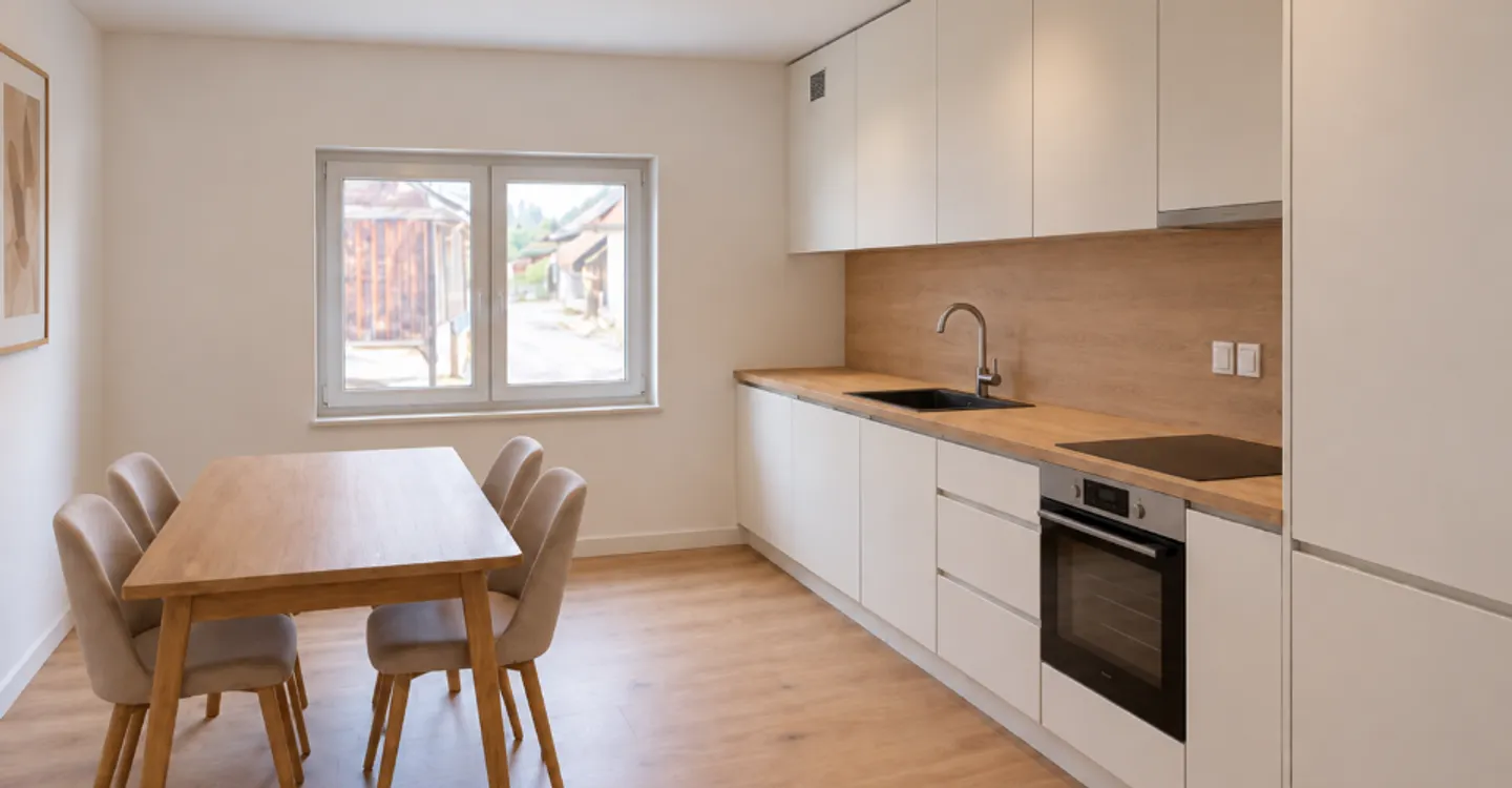 Appartement 3,5 pièces rénové   2 chambres au 1er étage - Photo 1 sur 4