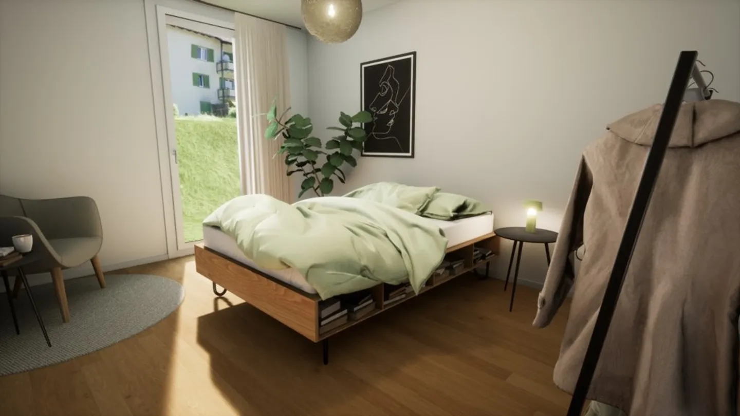 Smartes Familienapartment in Waldacker - Foto 8 von 9