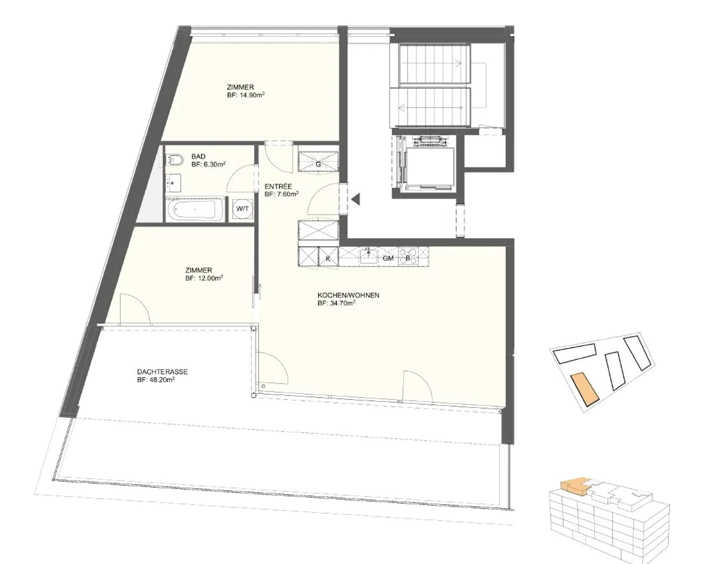 3.5 Room Apartment - Photo 7 of 8